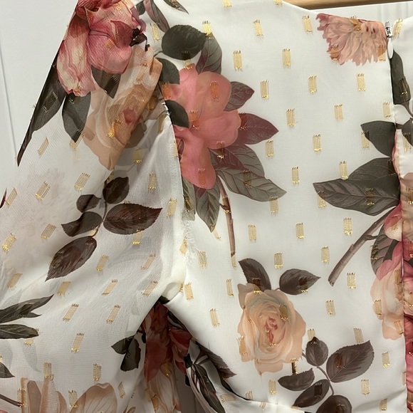 Xscape Avalee long sleeve chiffon floral maxi dress - Picture 11 of 11